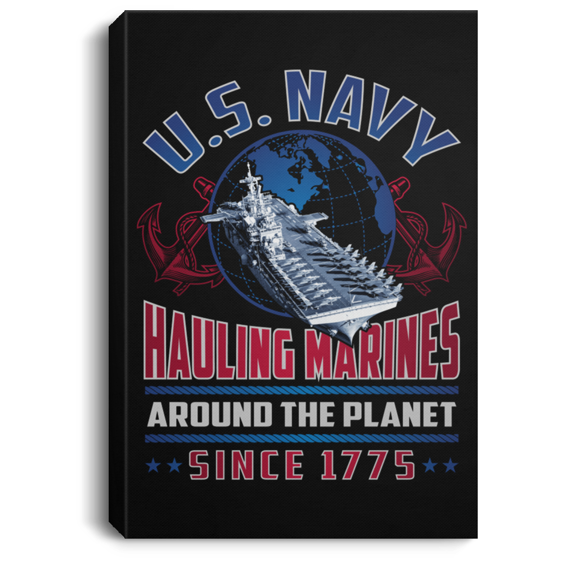 Hauling Marines around the planet Canvas Wall Art