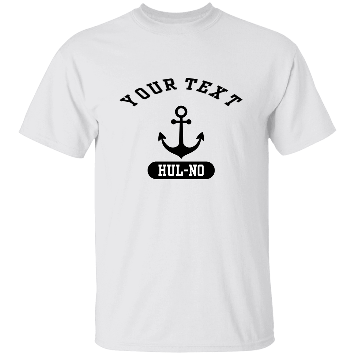 Customizable Black Anchor T-Shirt