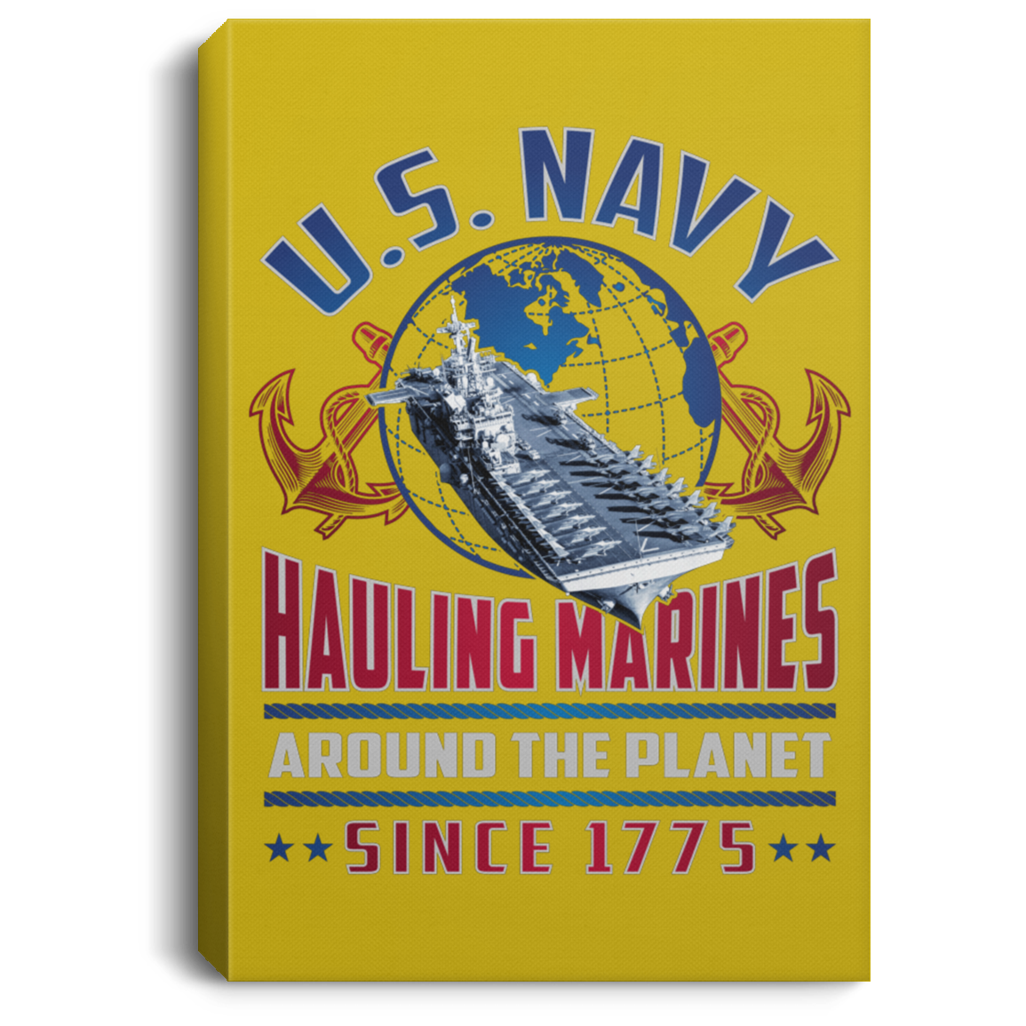 Hauling Marines around the planet Canvas Wall Art