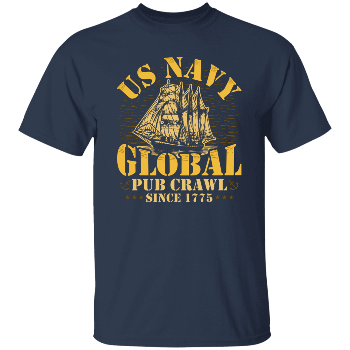 US NAVY GLOBAL PUB CRAWL SINCE 1775 TSHIRT