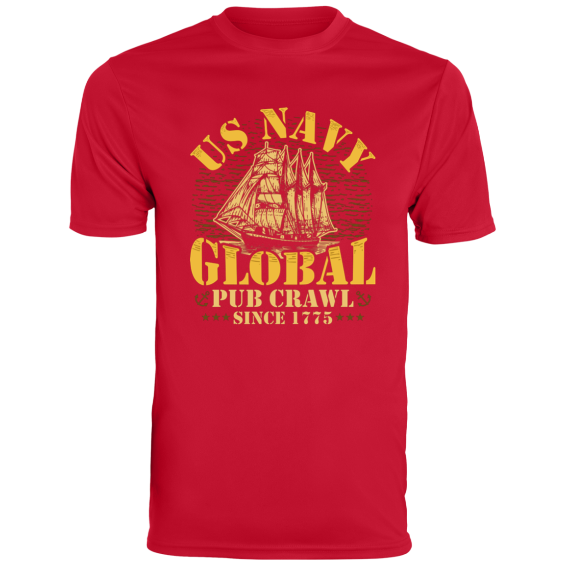 US NAVY Global Pub Crawl  Moisture Wicking Tee