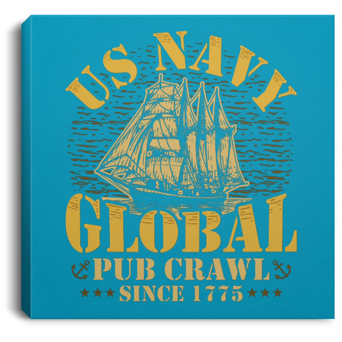 US Navy Global Pub Crawl Canvas Wall Art
